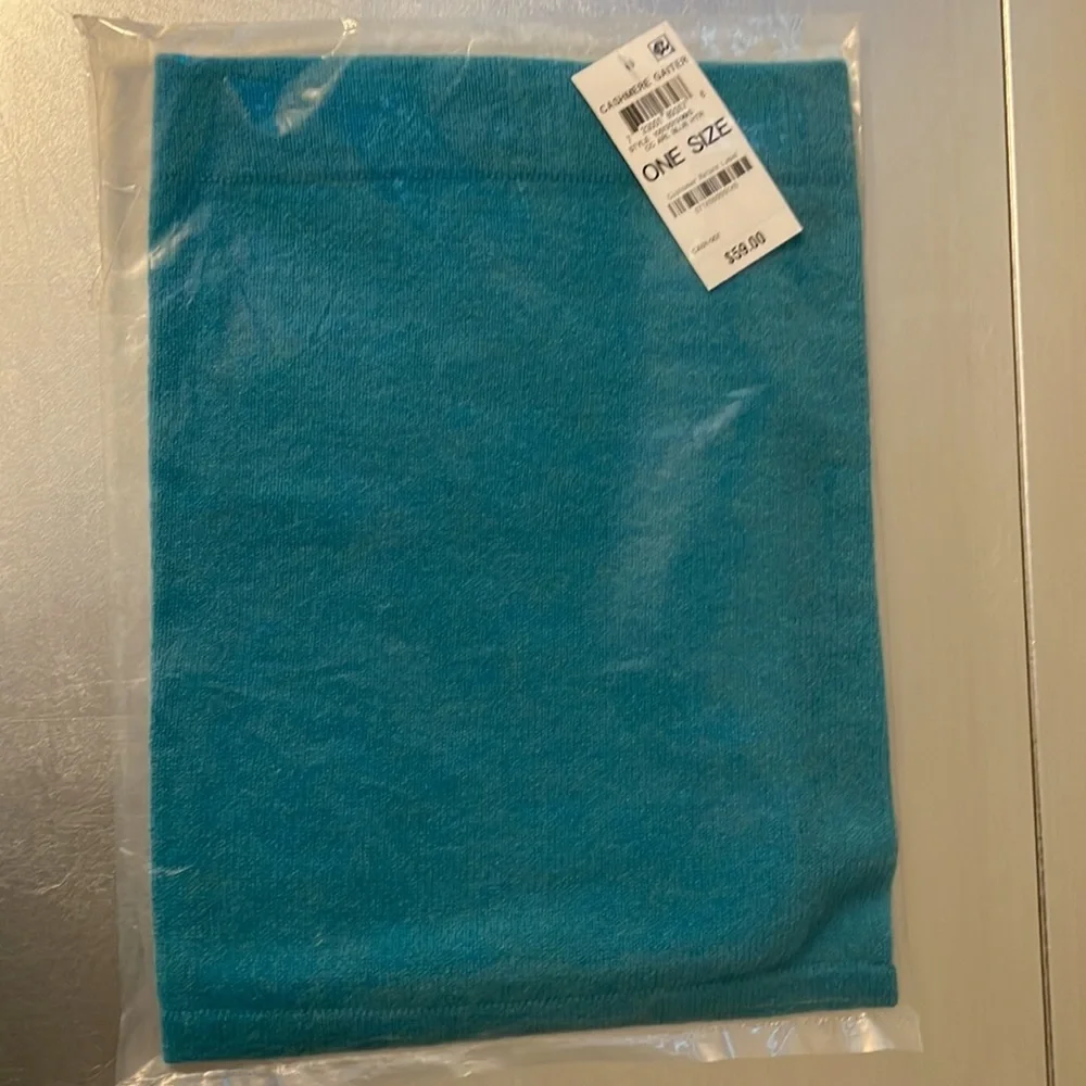Cashmere Arielle Heather Blue Gaiter Facemask Neckwarmer